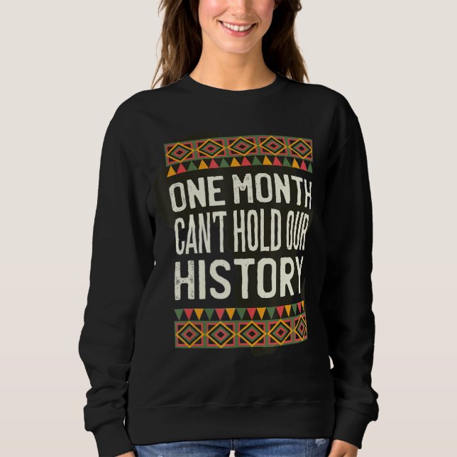 Camiseta Um mês não pode manter nossa história como um negr (Frente)