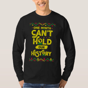 Camiseta Um mês não pode manter nossa história como um negr