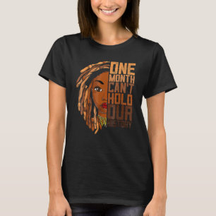 Camiseta Um mês não pode manter nossa história Roupa africa