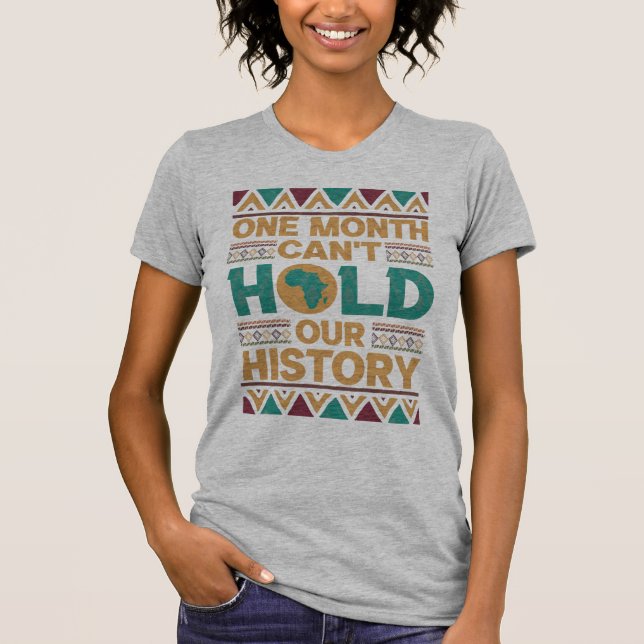 Camiseta Um Mês não pode nossa História (Frente)