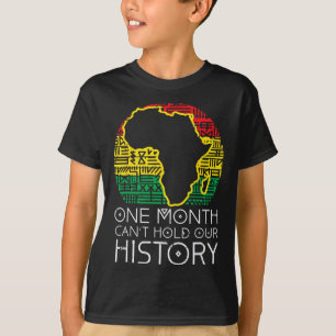 Camiseta Um Mês Não Pode Segurar Nossa História Pan-African