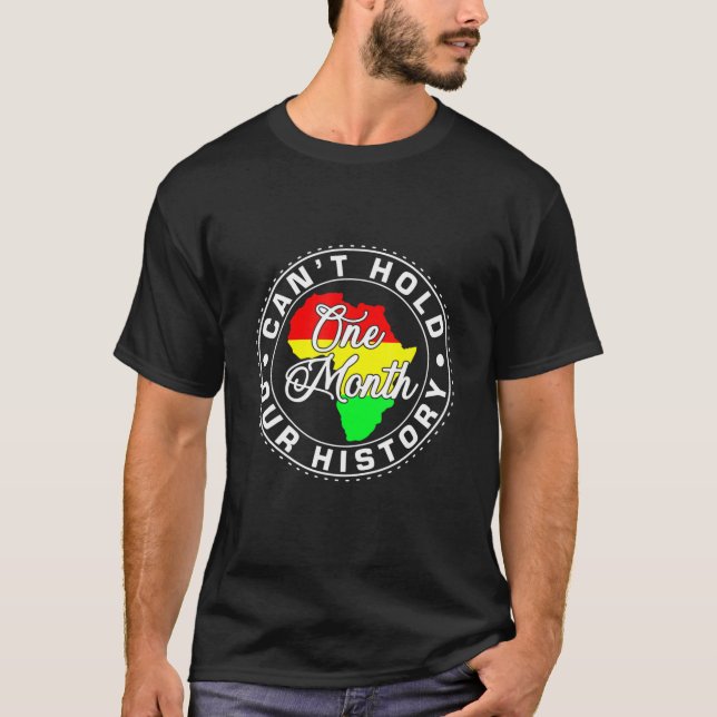 Camiseta Um Mês não pode segurar nossa História presente pa (Frente)
