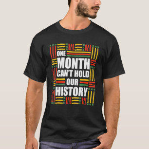 Camiseta Um Mês Pode Manter A Nossa História Preto Africano