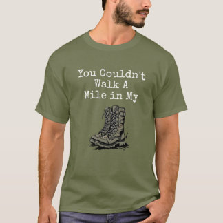 Camiseta "Um Milha nos Meus Coturnos"