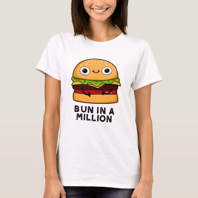 Camiseta Um Milhão De Burger Pun Engraçado (Frente)