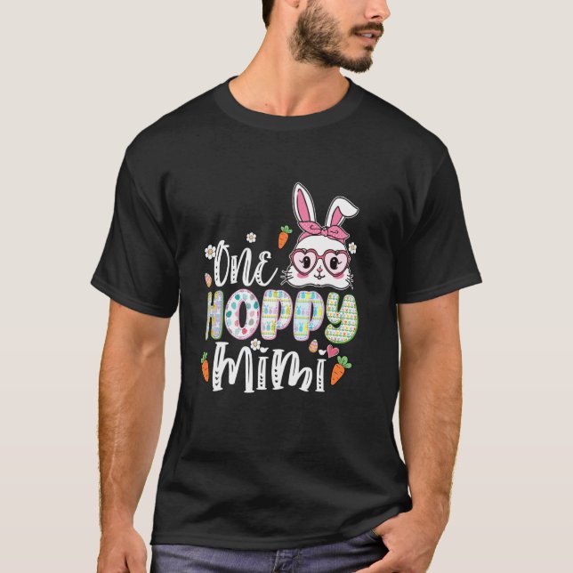 Camiseta Um Mimi Coelho Alegre Coelho Mimi Groovy Páscoa Fe (Frente)