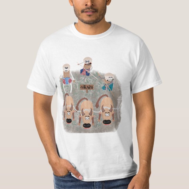 Camiseta Um modo de vida rural tailandês. (Frente)