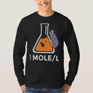 Camiseta Um Mole Por Litro Avogrado Beaker Science Major F