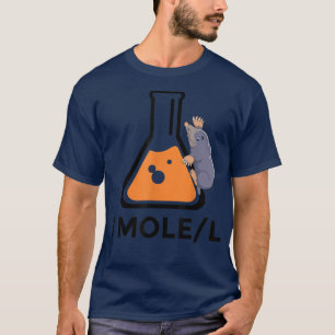 Camiseta Um mole por litro Avogrado Grande diversão de nerd