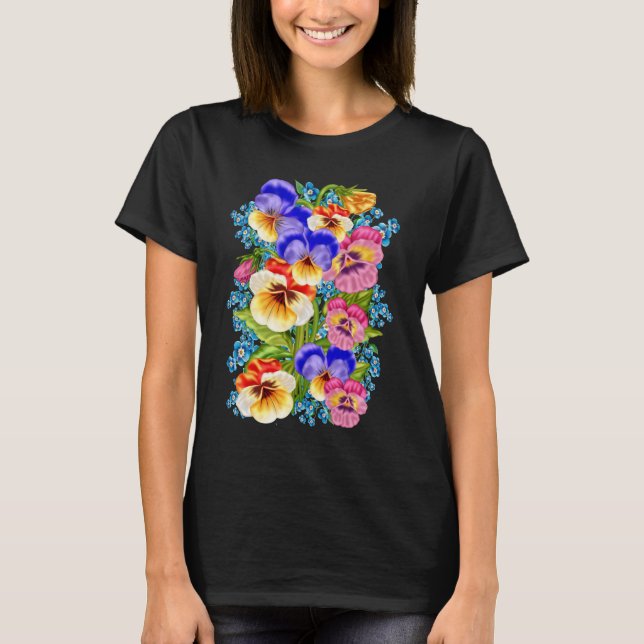 Camiseta Um monte de Pansies. (Frente)