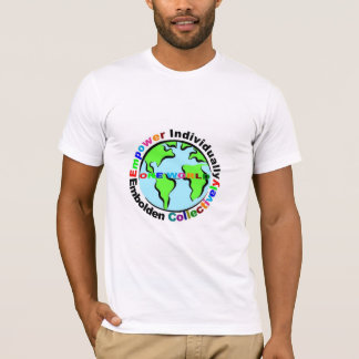 Camiseta UM MUNDO - autorize individualmente * alente o