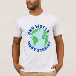 Camiseta Um mundo com muitas histórias