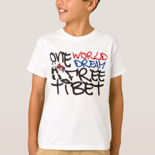 CAMISETA UM MUNDO UM TIBET LIVRE IDEAL