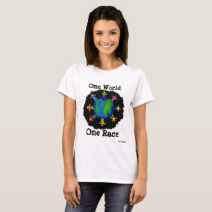 Camiseta Um mundo, uma raça