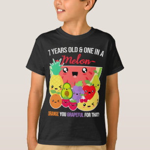 Camiseta Um na Fruta Melon Engraçado Dizendo 7 - 7