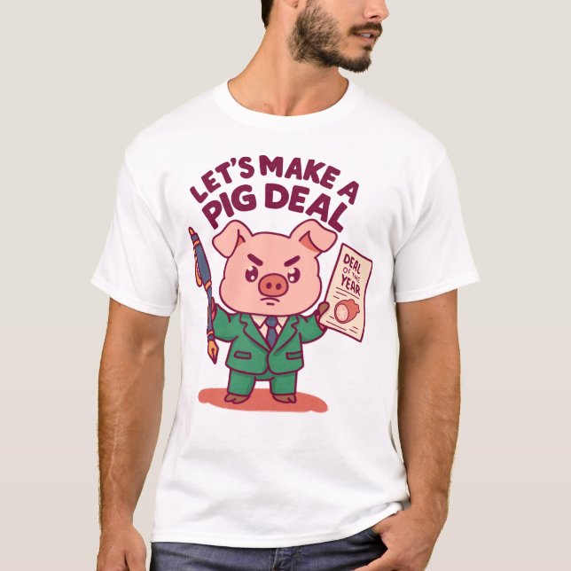 Camiseta Um negócio de porcos (Frente)