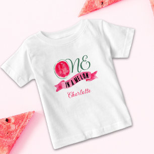 Camiseta Um no primeiro aniversario Melon Watermelon