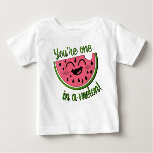 Camiseta Um num Melão Melancia, Cute Verde Rosa