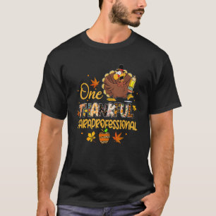 Camiseta Um Obrigado Paraprofissional Turco Peregrino