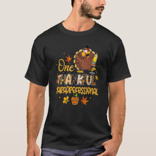 Camiseta Um Obrigado Paraprofissional Turco Peregrino