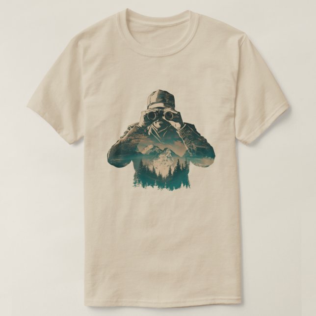 Camiseta Um observador da natureza (Frente do Design)