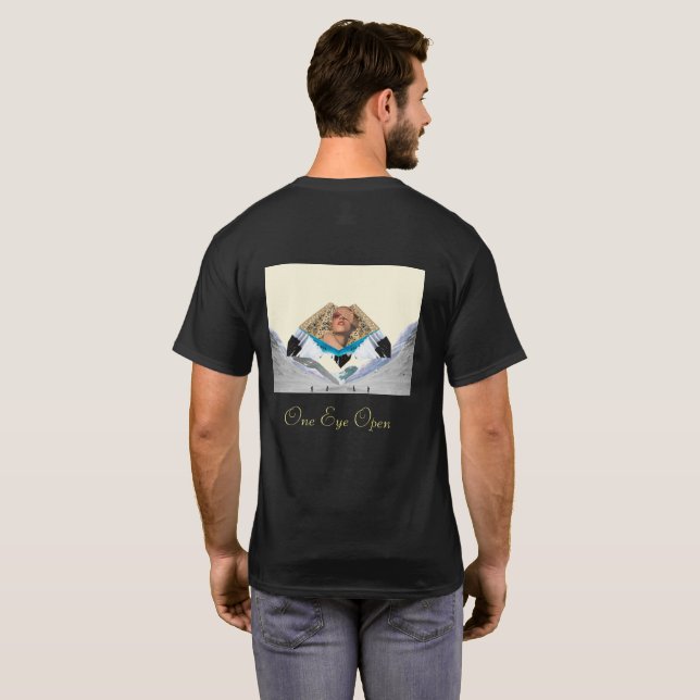 Camiseta Um olho aberto (Parte Traseira Completa)