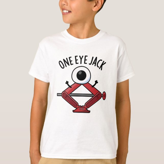 Camiseta Um Olho Jack Funny Carro Jack Pun (Frente)