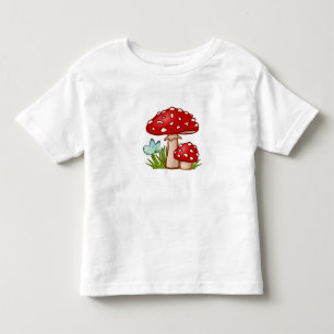 Camiseta Um padrão mágico de cogumelo