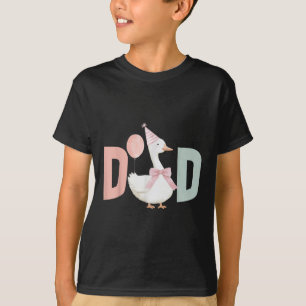 Camiseta Um Pai de Ganso Bobo 1º Primeiro Aniversário Famíl