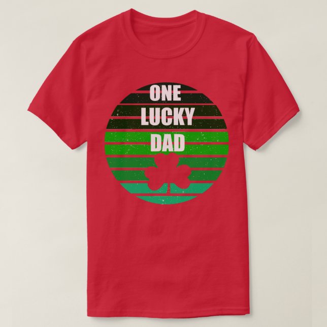 Camiseta um pai de sorte (Frente do Design)