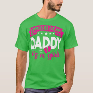 Camiseta Um Pai novo e orgulhoso É uma garota gênero Revela