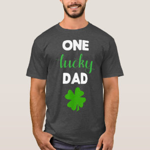 Camiseta Um Pai Sortudo Correspondendo à Rua da Família