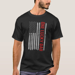 Camiseta Um Pai Sortudo, Dia de os pais Engraçado de Bandei