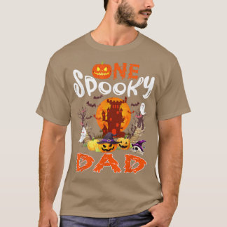 Camiseta Um Pai Spooky Halloween Witch Boo Fantasma Assusta