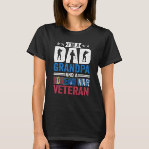 Camiseta Um Pai Um Avô E Um Avô Veterano Da Guerra Da Corei