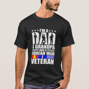 Camiseta Um Pai Um Avô E Um Avô Veterano Da Guerra Da Corei