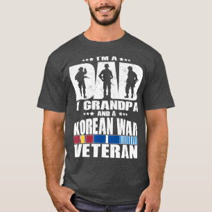 Camiseta Um Pai Um Avô E Um Veterano Da Guerra Coreano Dã