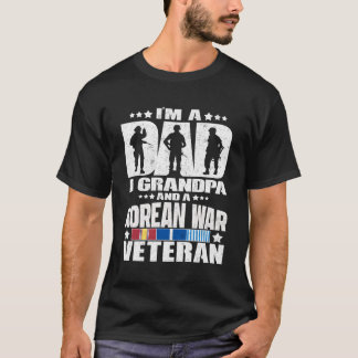Camiseta Um Pai Um Avô E Um Veterano Da Guerra Coreano, O P