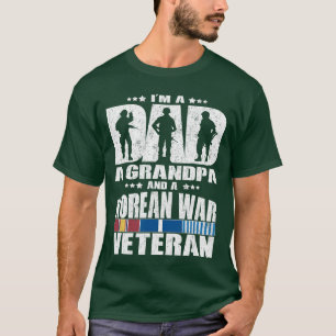 Camiseta Um Pai Um Avô E Um Veterano Da Guerra Da Coreia Av