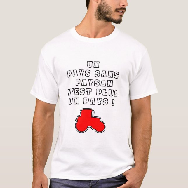 CAMISETA UM PAÍS SEM CAMPONÊS NÃO É MAIS UM PAÍS! (Frente)