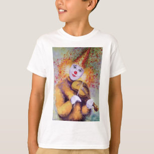 Camiseta Um palhaço doce tocando violino