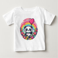 Um panda com coração
