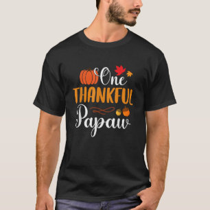 Camiseta Um Papai Grato Dia de Ação de Graças Outono Abóbor
