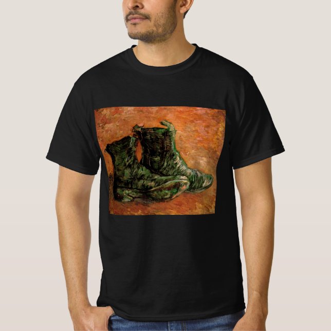 Camiseta Um par de Calçados de Vincent van Gogh (Frente)