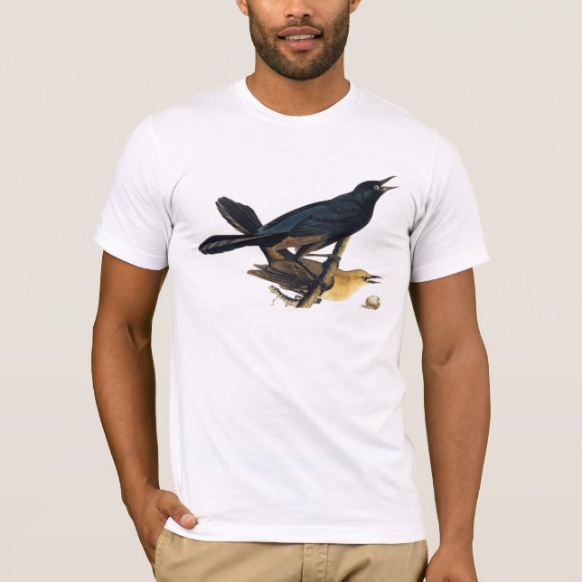 Camiseta Um par de Grackles Barco-Atado (Frente)