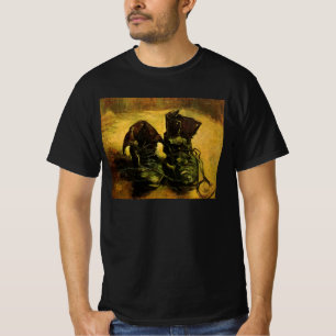 Camiseta Um par de sapatos por Vincent van Gogh, arte do