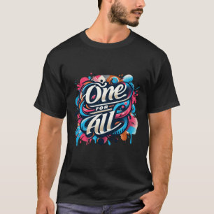 Camiseta Um Para Todos Uma Tapeçaria Da Conexão Humana E