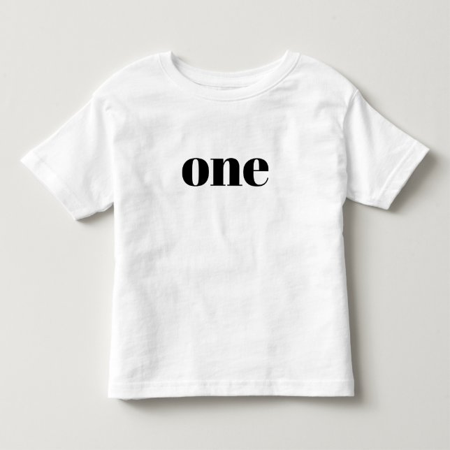 Camiseta Um - Parabéns para Todlers (Frente)