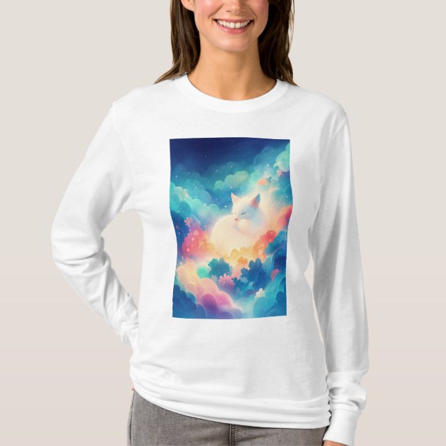 Camiseta Um Paraíso Pacífico de Raposa (Frente)