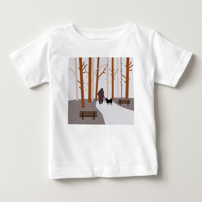 Camiseta Um passeio com um cachorro (Frente)